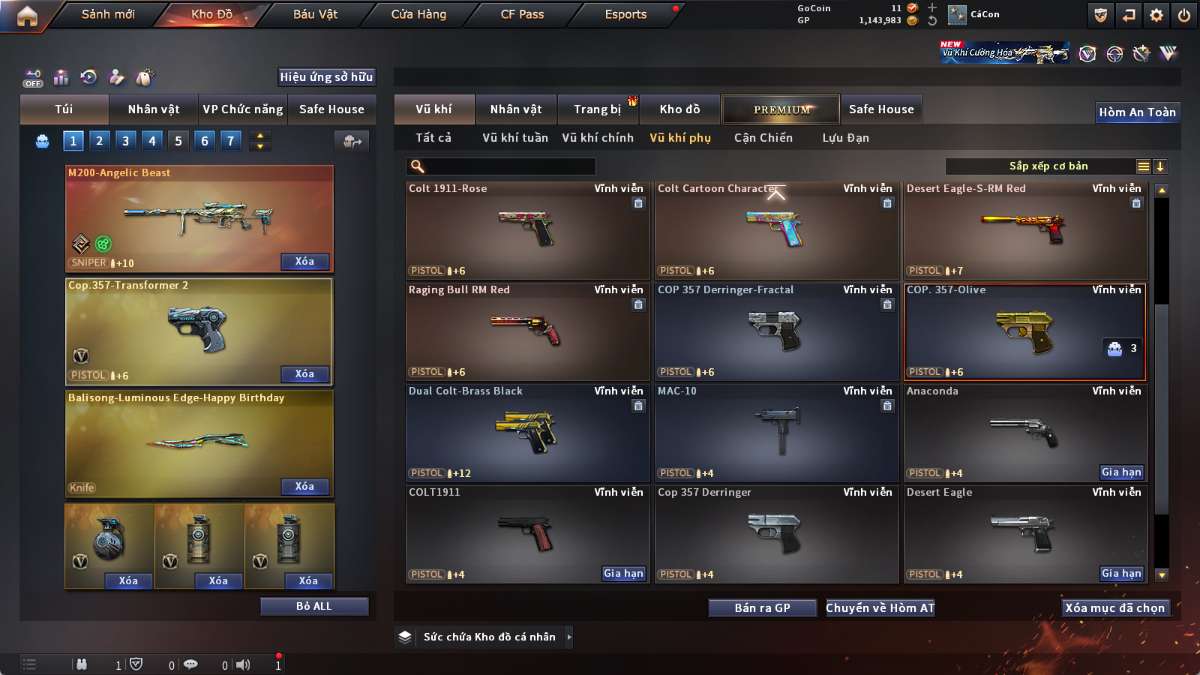shop acc cf uy tin gia re